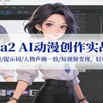 Sora2 AI动漫创作实战课：账号注册/提示词/人物声画一致/短视频变现，轻松