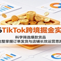 2026TikTok跨境掘金实战课：科学筛选爆款货品，完整掌握订单发货与店铺长效