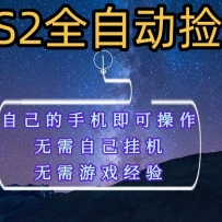 全自动捡漏，不用自己挂机不用玩游戏，自己的手机即可操作，新手小白轻松月