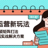 私域运营新玩法，短视频矩阵打法，垂直领域实战解决方案（更新6月）