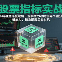 股票指标实战，拆解基金操盘逻辑，洞察主力动向培养个股分析能力，精准把握