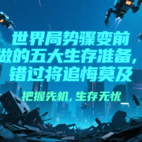 付费文章《世界局势骤变前必做的五大生存准备，错过将追悔莫及》