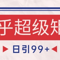 知乎超级矩阵玩法引流高质量精准粉SEO覆盖 日变现4000+