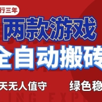 游戏全自动打金项目，日入1000+，长久稳定！