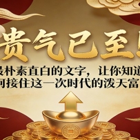 付费文章：贵气已至！用最朴素直白的文字，让你知道该如何接住这一次时代的