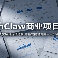 OpenClaw商业项目实战：拆解真实项目运作逻辑，零基础搭建专属一人创业公司