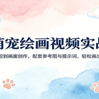 AI萌宠绘画视频实战课：从风格把控到画面创作，配套参考图与提示词，轻松画