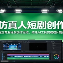 AI仿真人短剧创作营：树立专业导演创作思维，依托AI工具完成成片制作