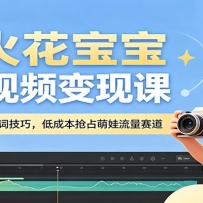 AI火花宝宝萌娃视频变现课：AI视频制作+提示词技巧，低成本抢占萌娃流量赛