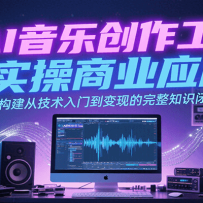 AI音乐创作工具实操商业应用，构建从技术入门到变现的完整知识闭环