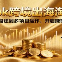 Tiktok跨境出海淘金课，从账号搭建到多项目运作，开启赚钱新路径