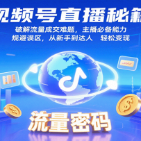 视频号直播秘籍，破解流量成交难题，主播必备能力，规避误区，从新手到达人