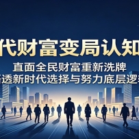 时代财富变局认知课：直面全民财富重新洗牌，悟透新时代选择与努力底层逻辑
