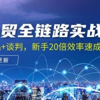AI外贸全链路实战，建站+选品+谈判，新手20倍效率速成指南