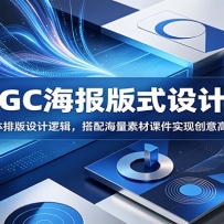 AIGC海报版式设计课：深耕字体排版设计逻辑，搭配海量素材课件实现创意高效