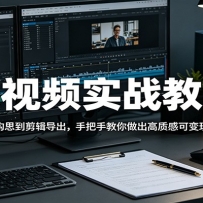 长视频实战教学，从选题构思到剪辑导出，手把手教你做出高质感可变现长视频