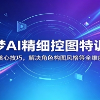 即梦AI精细控图特训课：画面管控核心技巧，解决角色构图风格等全维度出图难