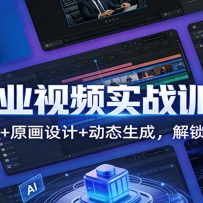 AI商业视频实战训练营：脚本创作+原画设计+动态生成，解锁商单变现